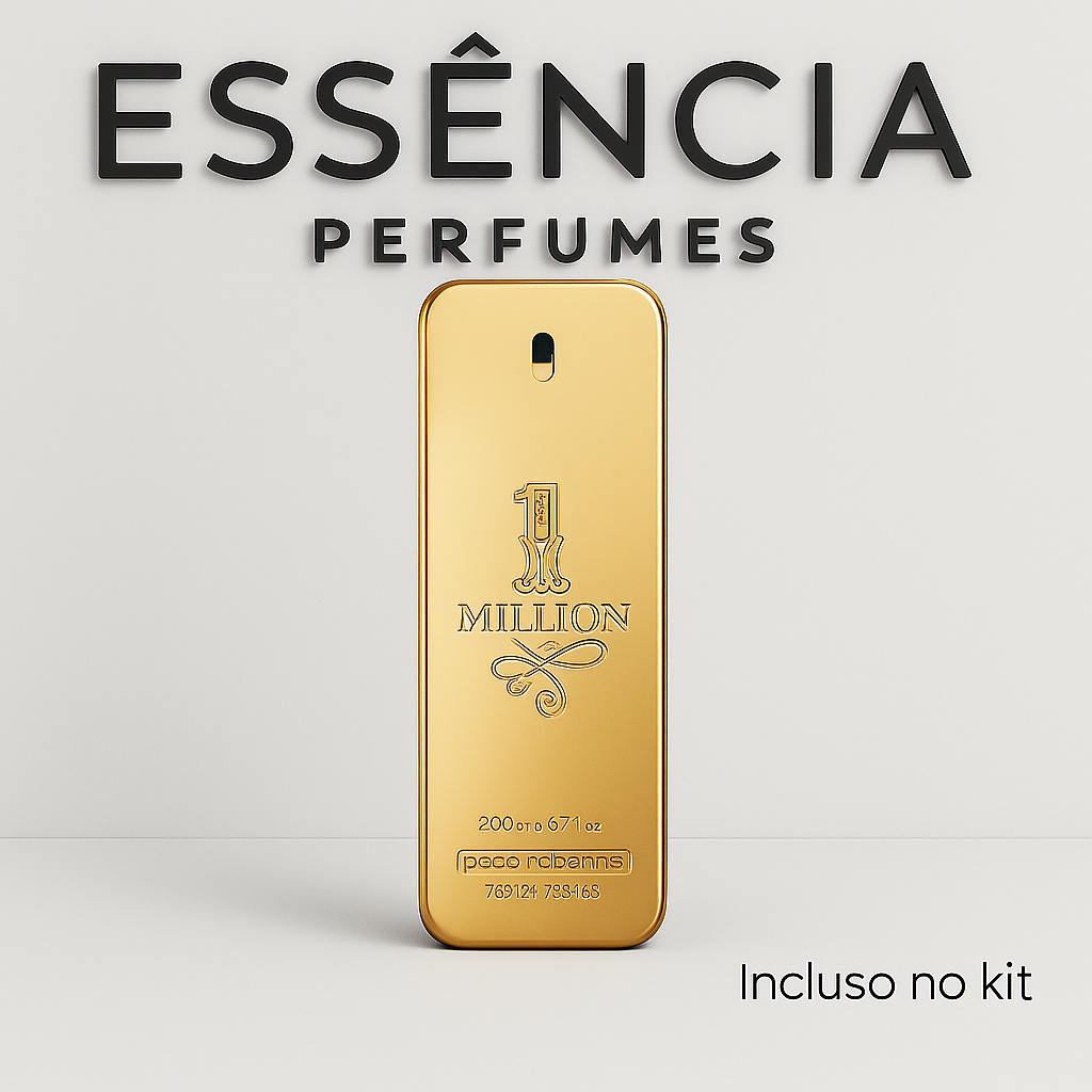 KIT 3 PERFUMES MASCULINOS IMPORTADOS (100ml cada) | ASAD LATTAFA + ONE MILLION + 212 VIP BLACK [ESQUENTA BLACK FRIDAY]